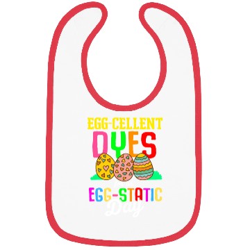 Discover Easter Colorful Egg Dye Rabbit Egg Hunt Bibs