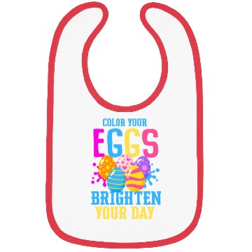 Discover Easter Colorful Egg Dye Rabbit Egg Hunt Bibs