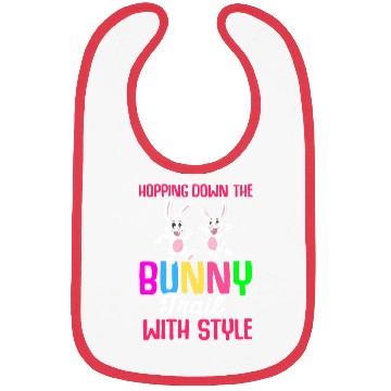 Discover Easter Rabbit Easter Bunny Flowers Eggs Bibs