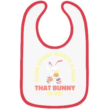 Discover Easter Bunnies Beer Drinking Holiday Rabbit Bibs