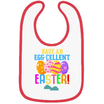 Discover Easter Colorful Egg Dye Rabbit Egg Hunt Bibs