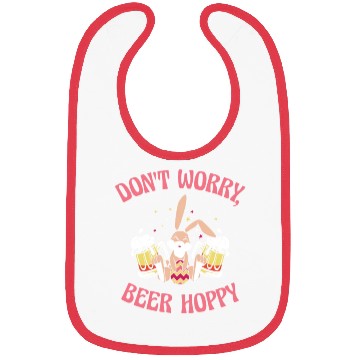 Discover Easter Bunnies Beer Drinking Holiday Rabbit Bibs