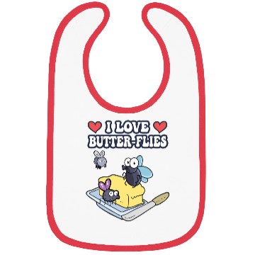 Discover I Love Butterflies Bibs