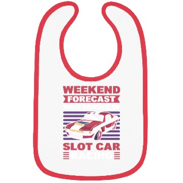 Discover Weekend Forecast 100% Chance Slot Car Racing Bibs