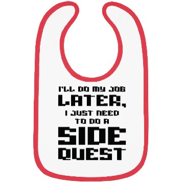 Discover Procrastinating Panda Lover Side Quest Panda Bibs