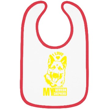 Discover I love my German Shepherd Bibs