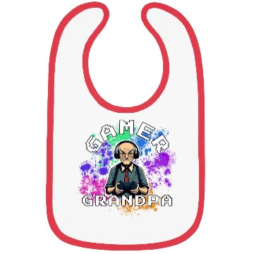 Discover Gamer Grandpa Bibs