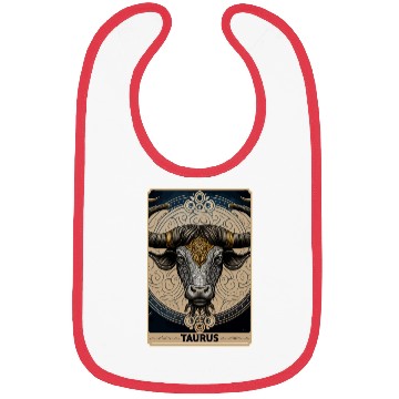 Discover Taurus Astrology Starsign Zodiac Tarot Card Witch Bibs