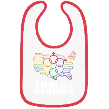 Discover Eureka Springs Pride Flag Pride Month LGBTQ Flag Bibs