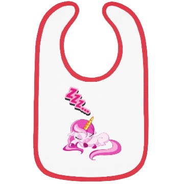 Discover Sleeping Unicorn Bibs