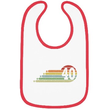 Discover 40th Birthday Retro Vintage 40 Years Men Women Bibs