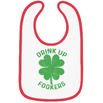 Discover Drink Up Fookers Irish St Patricks Day Beer Drunk Bibs