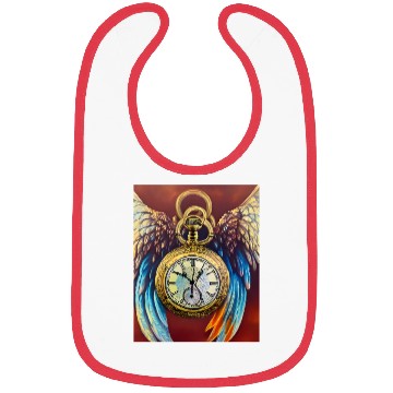 Discover Pocket Watch With Wings Bibs