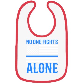 Discover No One Fights Alone Thin Blue Line Police Bibs