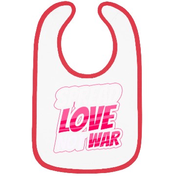 Discover Spread Love Not War Bibs