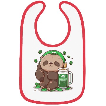 Discover Sloth drinking beer sloth wear irish sunglass Bibs