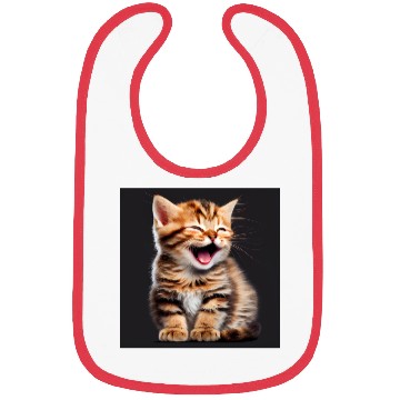 Discover Cute Laughing Cat Bibs