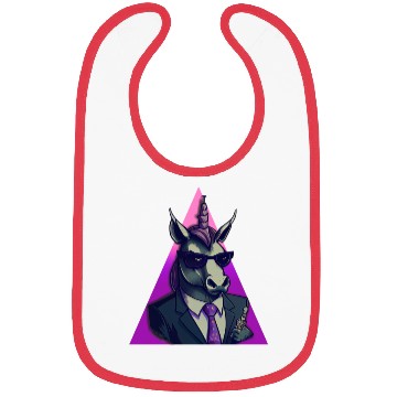 Discover Unicorn Wearing A Suit Bibs