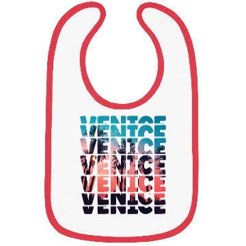 Discover Venice Beach California Vacation Ocean Palm Tree Bibs