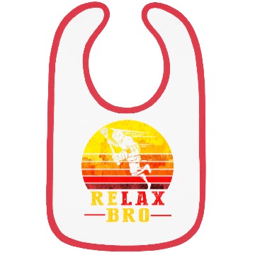 Discover Relax Bro Lacrosse Player Gift in Retro Vintage Bibs