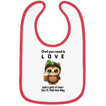 Discover Owl You Need Is Love Bibs
