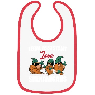 Discover Legal Assistant Love Shenanigans St. Patricks Day Bibs
