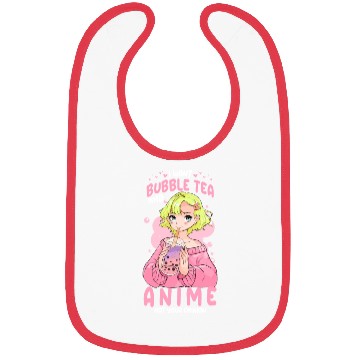 Discover I Want Bubble Tea And Anime Funny Boba Tapioca Pea Bibs