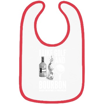Discover Golf Bourbon Whiskey Gift Golfer Bibs
