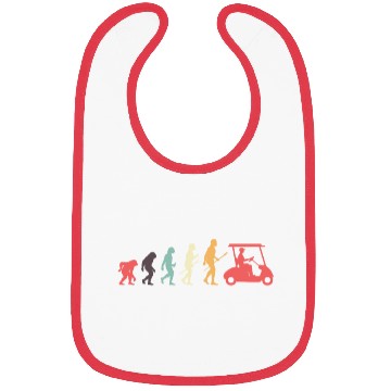 Discover Golf Retro Vintage Golfer Evolution Bibs