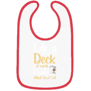 Discover Cards Card Poker Face Hearts Bibs
