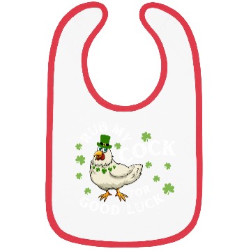 Discover Rub My Cock For Good Luck St Patrick's Day Bibs