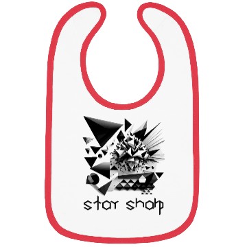 Discover Black and white abstract design Bibs