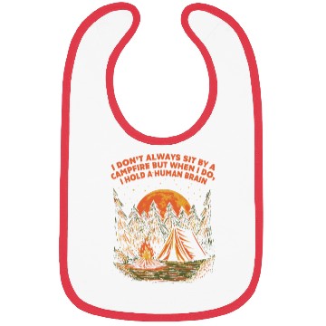 Discover I Dont Always Sit by a Campfire Camping Wildlife C Bibs