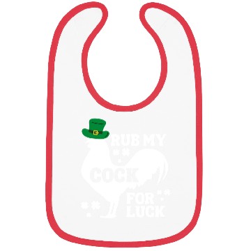 Discover Rub My Cock for Good Luck, Funny St Patrick's Day Bibs