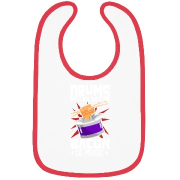 Discover Drummer Drums Music Drum Set Drumming Bibs