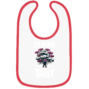 Discover Drummer Drums Music Drum Set Drumming Bibs