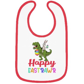 Discover Dinosaur Bunny Happy Easter Sunday Bibs