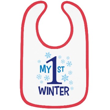 Discover My 1st WINTER Snowflakes Bibs