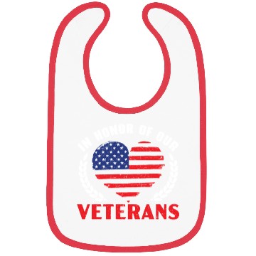 Discover Patriotic Veteran USA Flag American Memorial Day Bibs