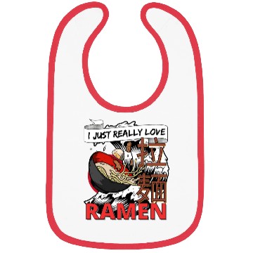 Discover I just really love Ramen Bibs