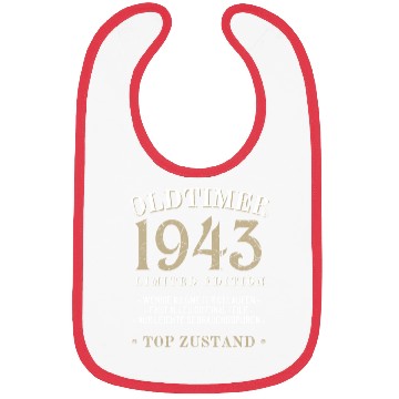 Discover 80th Birthday Vintage 1943 Bibs