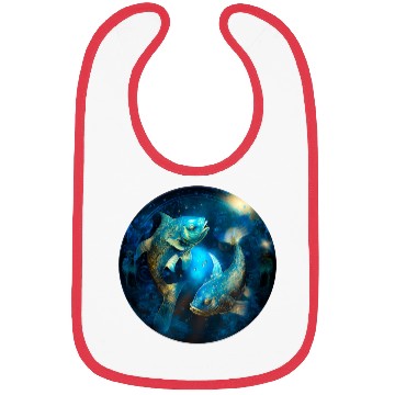 Discover Pisces zodiac sign Bibs