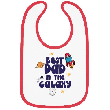 Discover Best Dad in the Galaxy Bibs