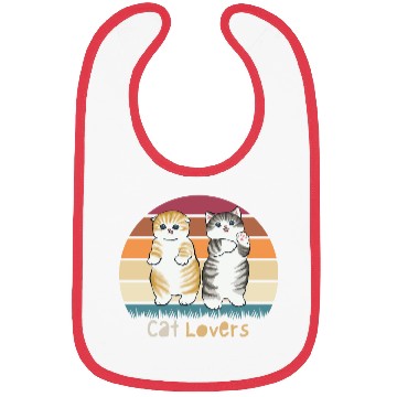 Discover Cat lovers dedign with sweet cats Bibs