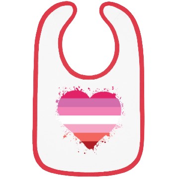 Discover Pride LGBTQ heart Bibs