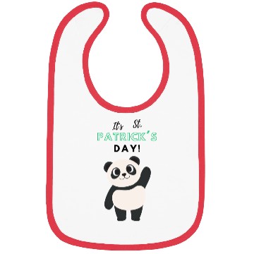 Discover Panda St Patricks Day Bibs