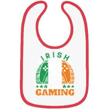 Discover Irish I Was Gaming St Patrick's Day Gamer Bibs
