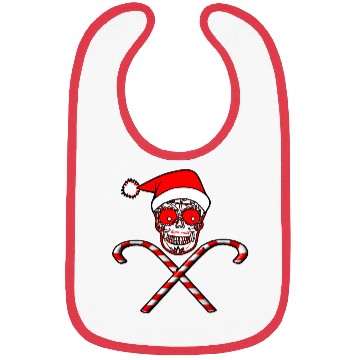 Discover Sugar Skull And Candy Canes Bibs