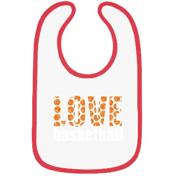 Discover Love Basketball White Bibs