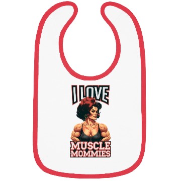 Discover I Love Muscle Mommies Bibs